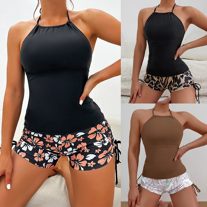 Women's Sporty Tankini Set with Adjustable Straps Mune Fashion