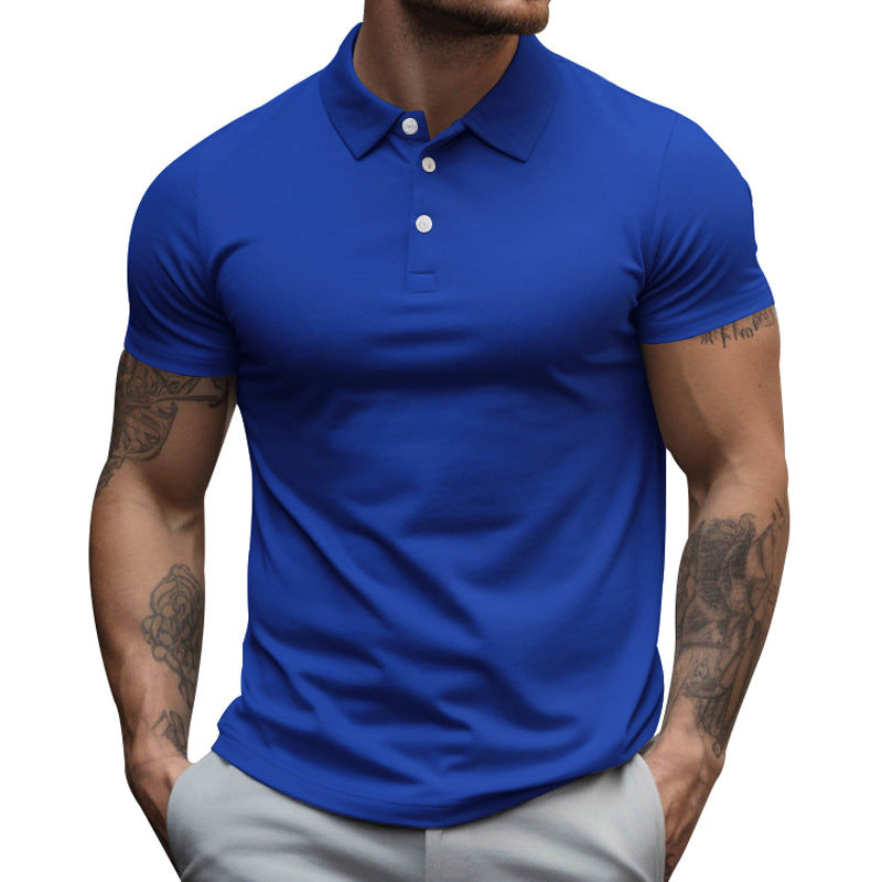 Men's tailored elastic piqué polo shirt with classic collar Mune Fashion
