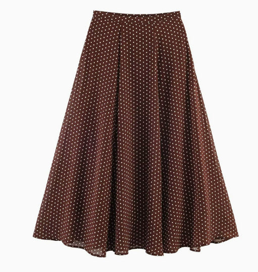 Women 100+ oversized polka dot blouse with batwing sleeves, stand-up collar and elastic hem Mune Fashion