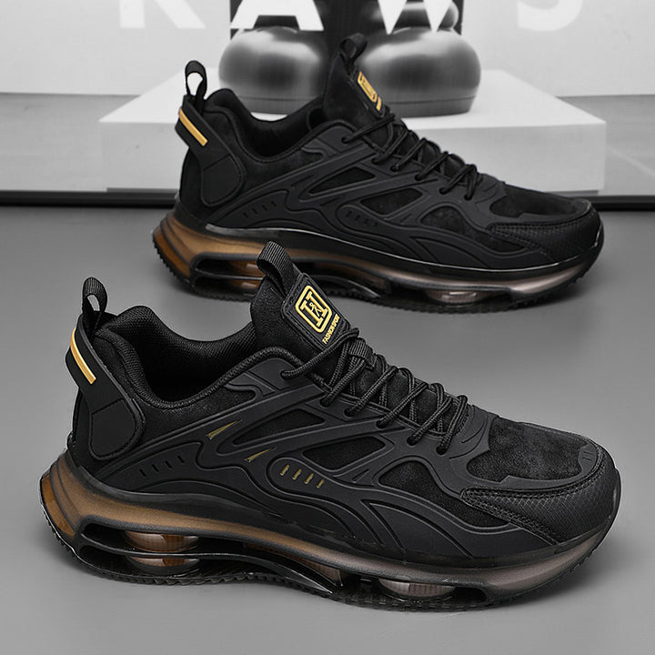 Men's Hightech Airflow Cushioning Sneakers with Visible Multi-Chamber Air Sole Mune Fashion