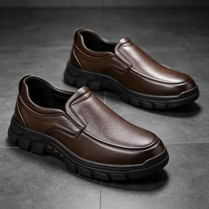 Men's Elegant Slip-On Leather Shoes Mune Fashion