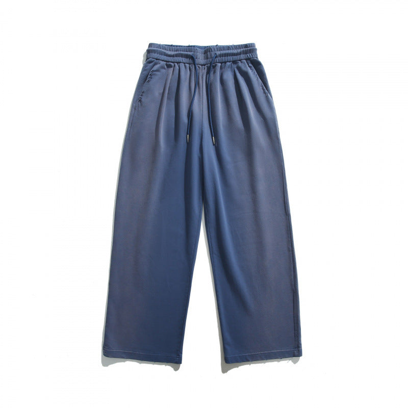 Unisex Wide Relaxed Leisure Pants made of French Terry with elastic drawstring waistband and side pockets Mune Fashion