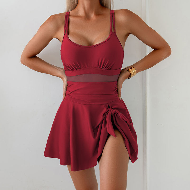 Women's swimsuit with fashionable wrap look Mune Fashion