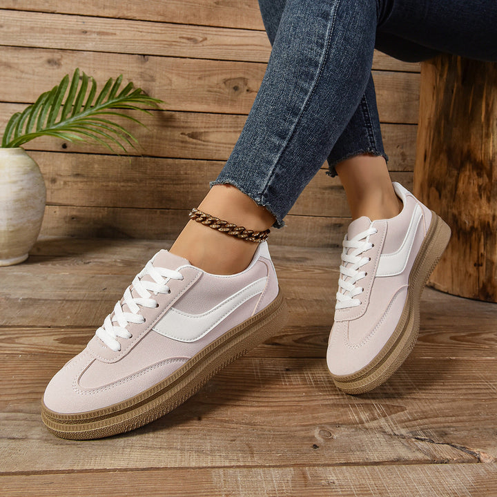 Women's sporty sneakers with fashionable color contrast and slip-resistant sole Mune Fashion