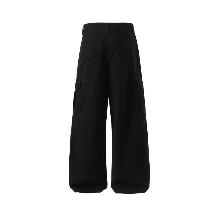 Women's Wide Cargo Culotte with High Waist, Deep Crotch and Functional Flap Pockets Mune Fashion