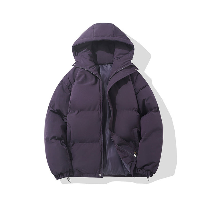 Men's high-insulated padded hooded jacket with synthetic thermal filling, windproof outer shell, and adjustable corded hem Mune Fashion