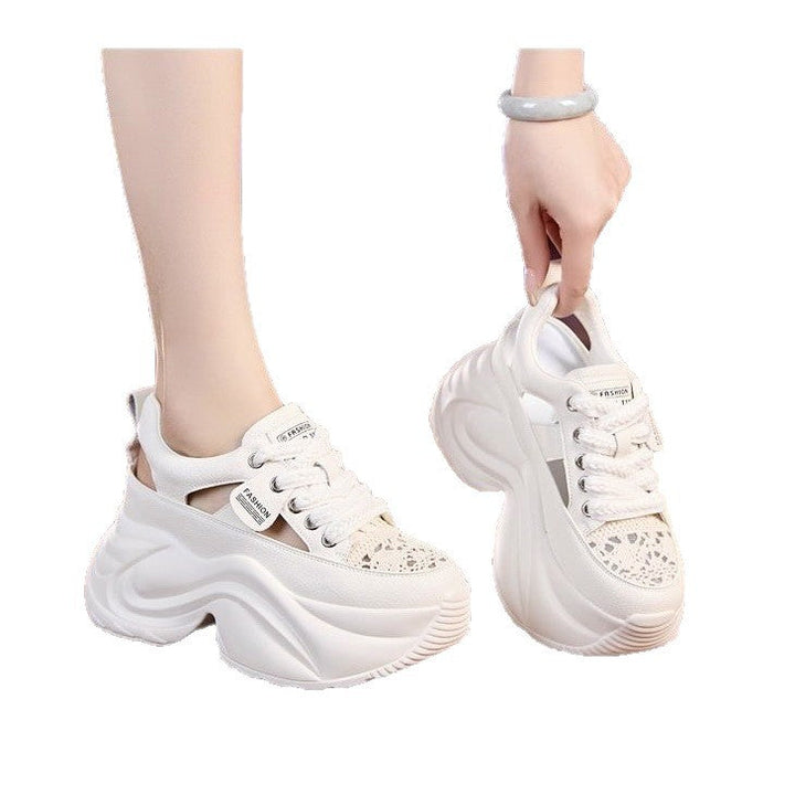 Ladies' platform sneakers with airy surface texture and comfortable cushioning Mune Fashion