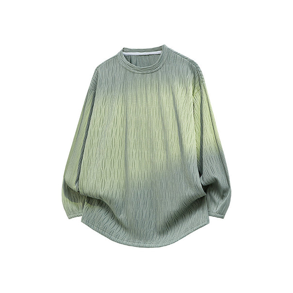 Unisex Oversize Structured Round Neck Sweater with Balloon Sleeves and Curved Hem Mune Fashion