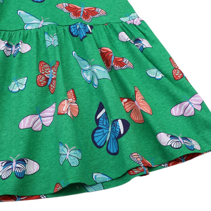 Girls summer dress with vibrant butterfly design Mune Fashion