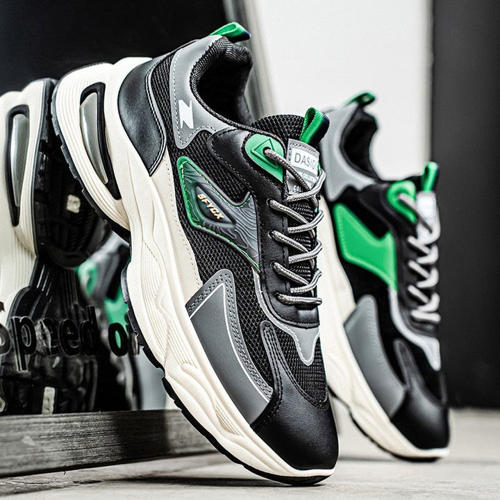 Women's Sporty Sneakers with Breathable Mesh Construction and Non-Slip Outsole Mune Fashion