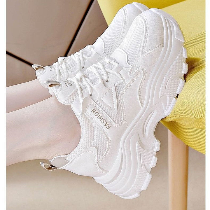 Women Sporty Sneakers with Breathable Mesh Upper and Cushioned Sole Mune Fashion