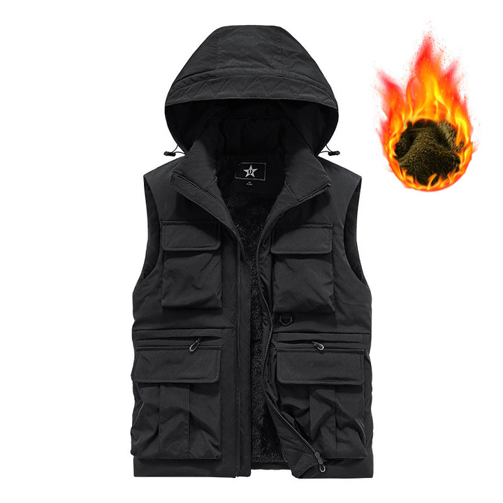Men's Functional Outdoor Vest with Hood Mune Fashion