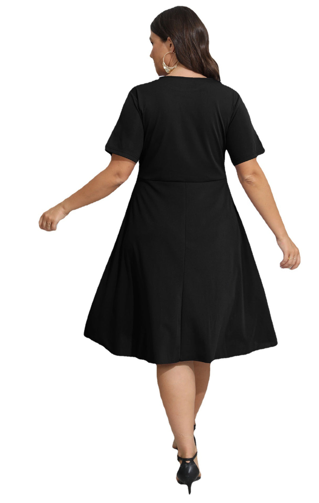 Ladies airy dress with decorative perforated pattern Mune Fashion