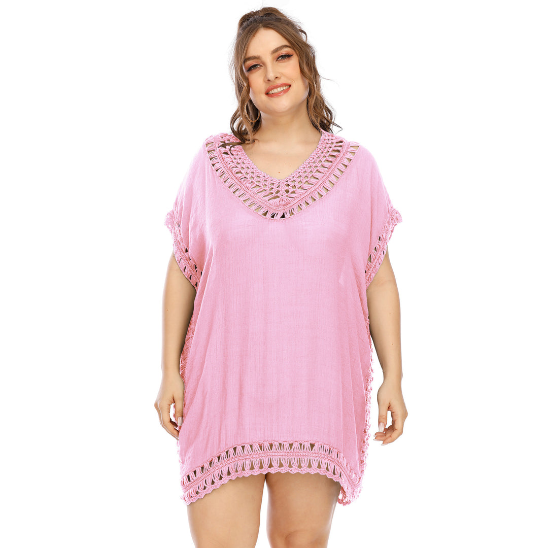 Women elegant crochet beach cover-up Mune Fashion