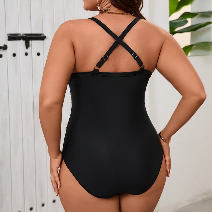 Ladies Elegant Swimsuit with Embellished Waistband Mune Fashion