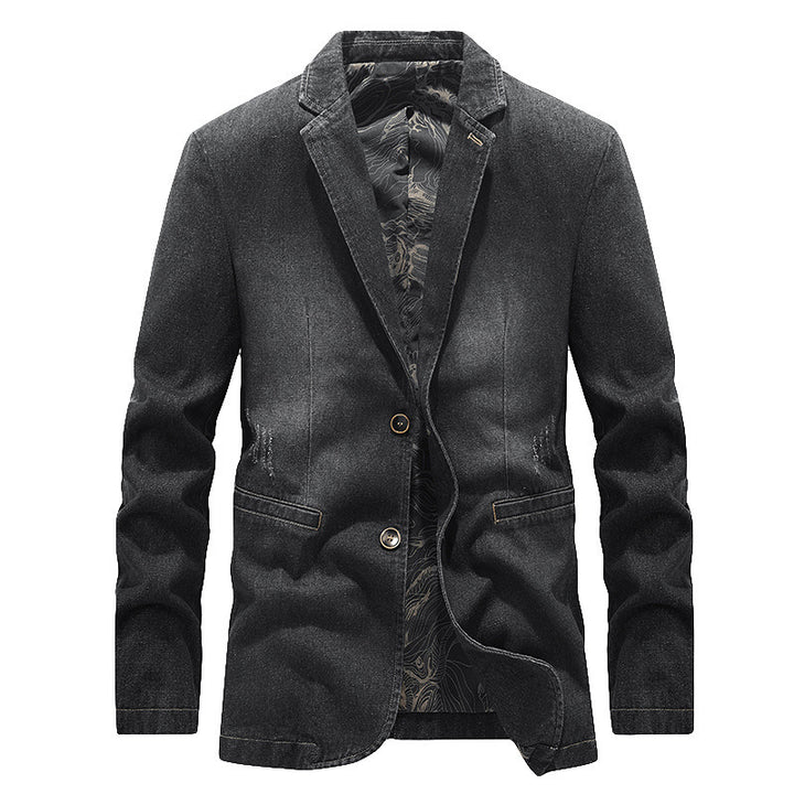 Men's Fashionable Denim Blazer Mune Fashion