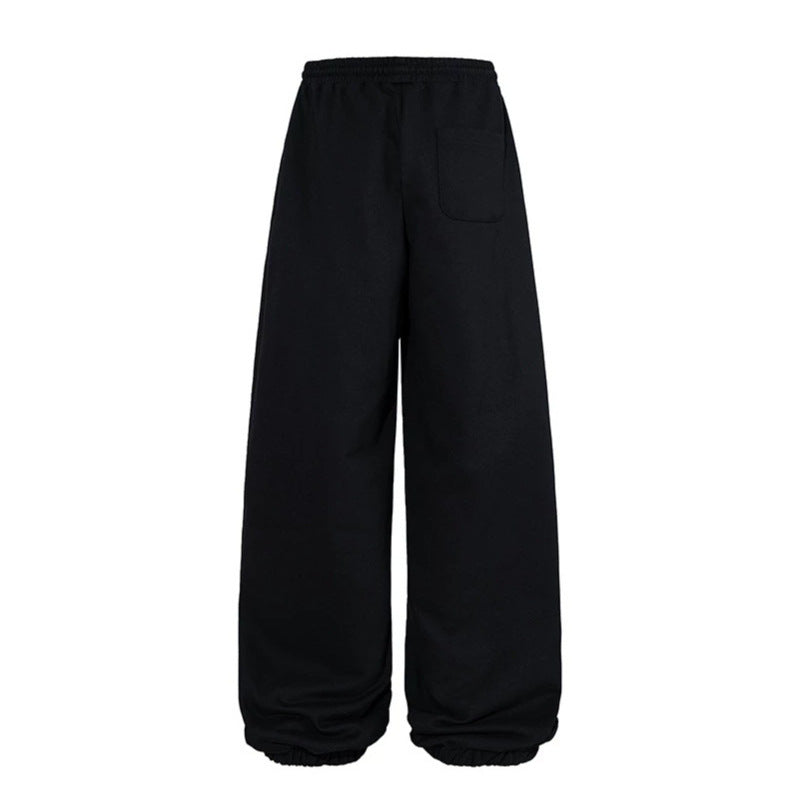 Women's extra-wide palazzo sweatpants with high comfort waistband and balloon hem