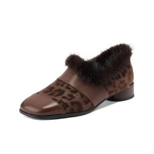 Women's Stylish Slippers with Fur Trim Mune Fashion