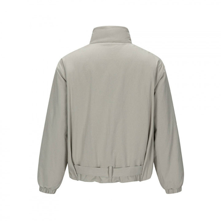 Men's short technical jacket with high stand-up collar, waist belt and elastic cuffs Mune Fashion