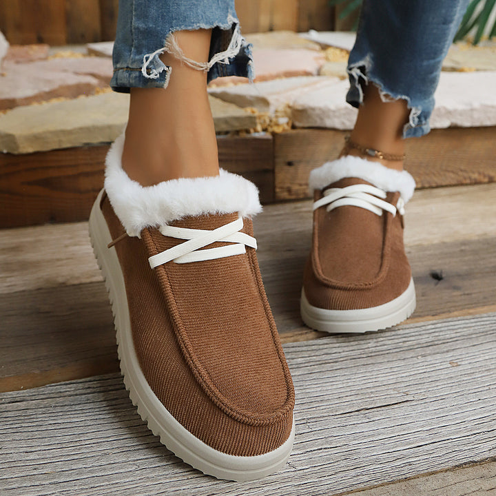 Women's Insulated Slip-On Mules with Teddy Lining and Textured Platform Sole Mune Fashion