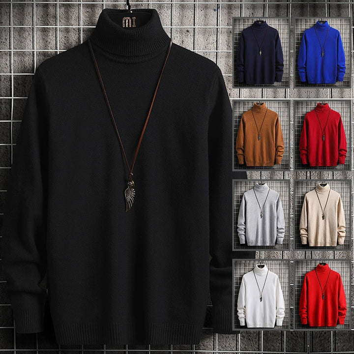 Men's high-quality thermal turtleneck sweater made of cotton blend with a soft feel and ribbed cuffs Mune Fashion
