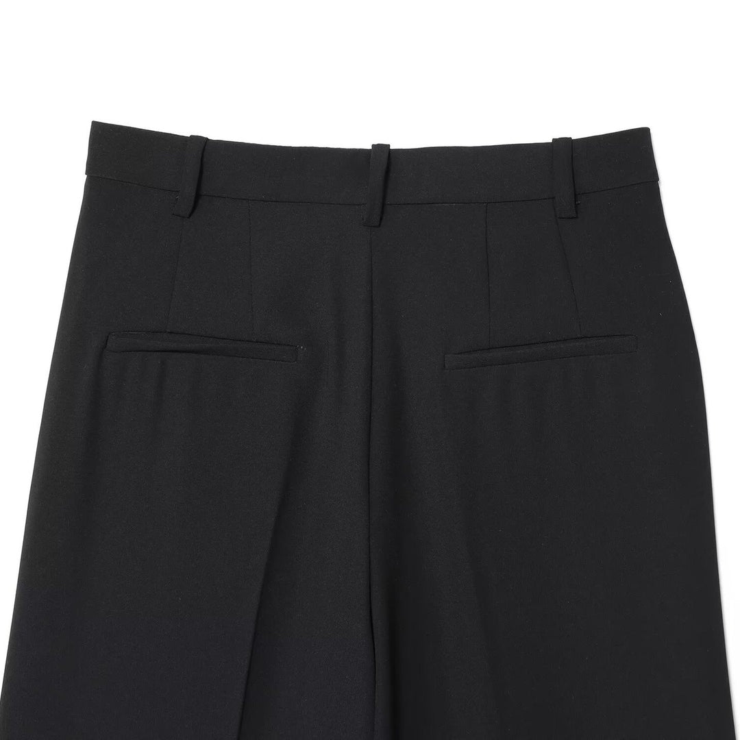 Women's High-Waisted Culotte Pants with Wide Legs, Crease and Stylish Tailoring Look Mune Fashion