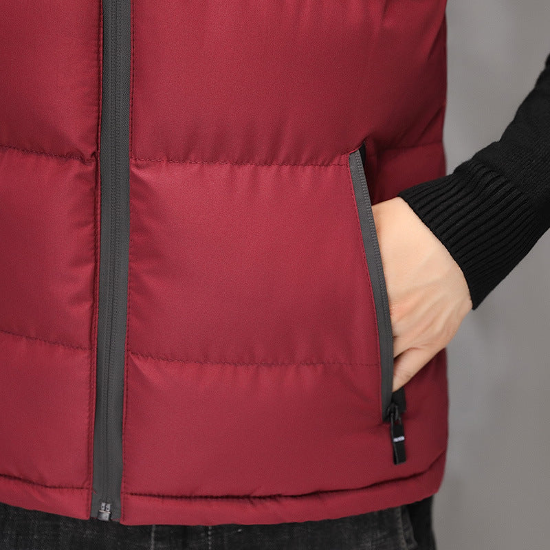Men's quilted thermal waistcoat with stand-up collar and zippered pockets Mune Fashion