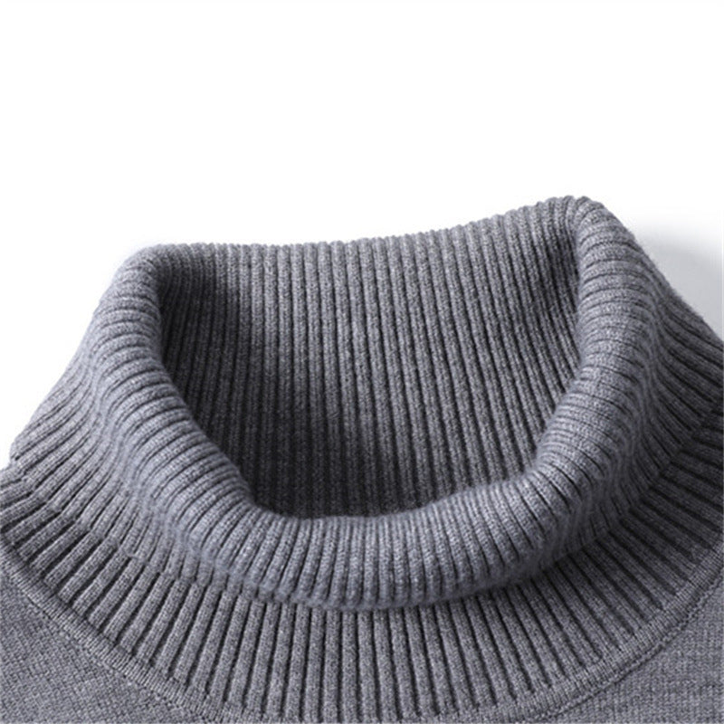 Men's Fashionable Turtleneck Sweater Made Of Fine Merino Wool Mune