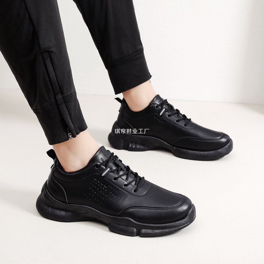 Men's Sporty Leather Sneakers Mune Fashion