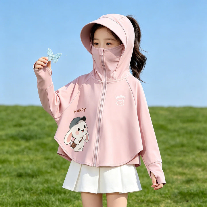 Children's sun protection jacket with hood and breathable fabric Mune Fashion