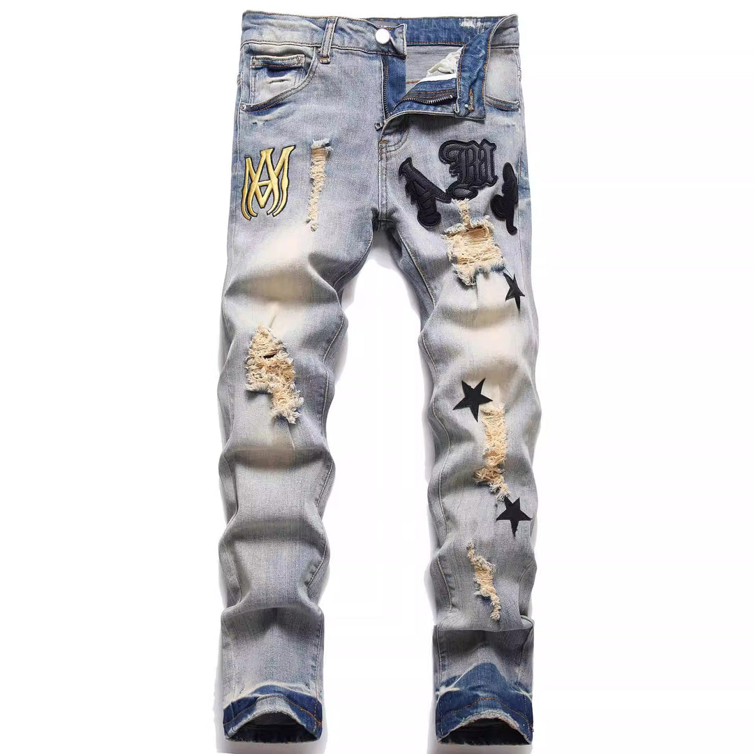 Men's Fashion Slim-Fit Jeans Mune Fashion