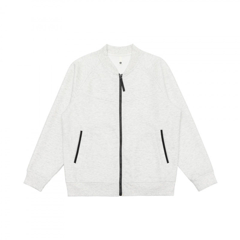 Unisex leisure bomber jacket in boxy cut with contrast zipper Mune Fashion