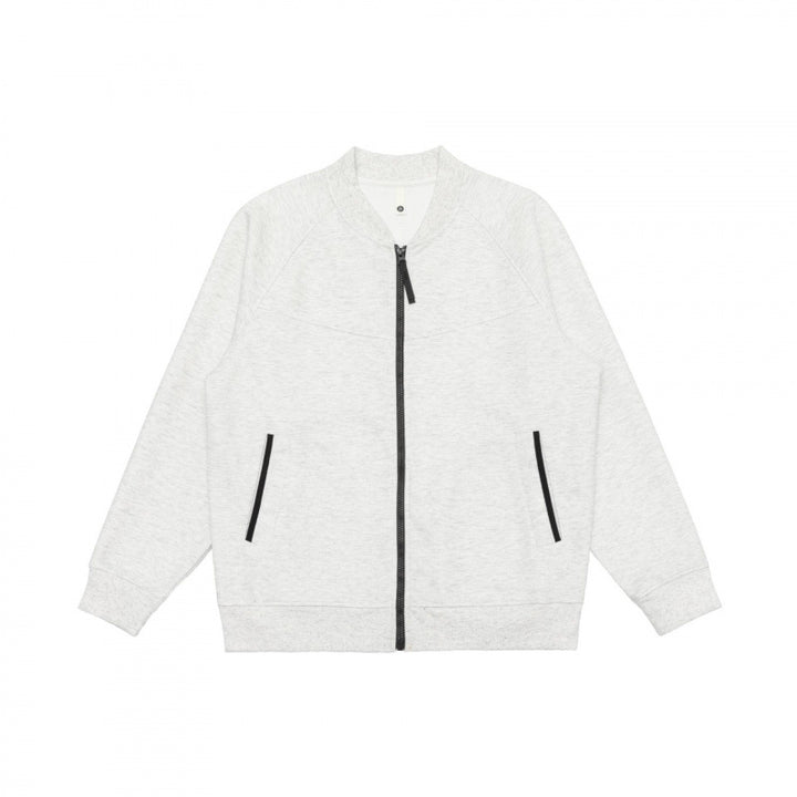 Unisex leisure bomber jacket in boxy cut with contrast zipper Mune Fashion