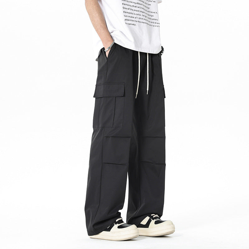 Men's Loose-Fitting Cargo Pants with Practical Pockets