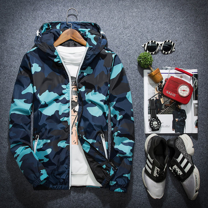 Men's Fashion Camouflage Pattern Transition Jacket Mune Fashion