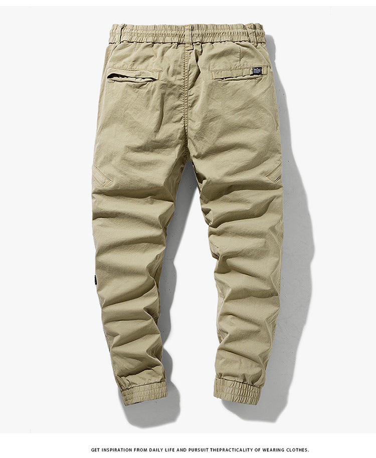 Herren Beschichtete Ripstop-Cargo-Jogginghose mit elastischem Tunnelzugbund und verstärkten Knieeinsätzen Mune Fashion