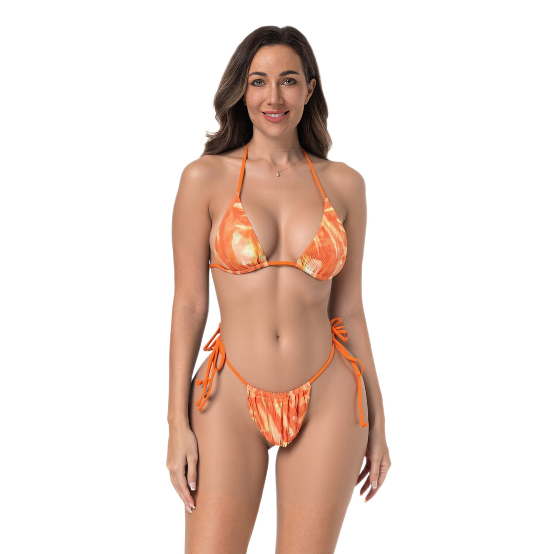 Women's Triangle Bikini Set with Adjustable Straps Mune Fashion