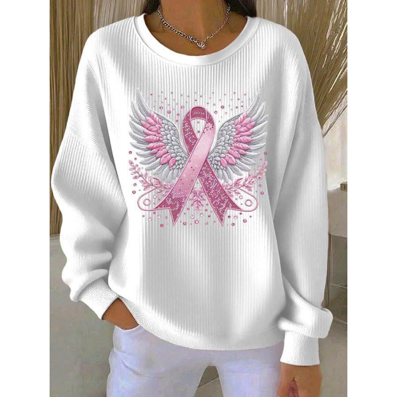 Women's Comfortable Sweatshirt with Distinctive Print Mune Fashion