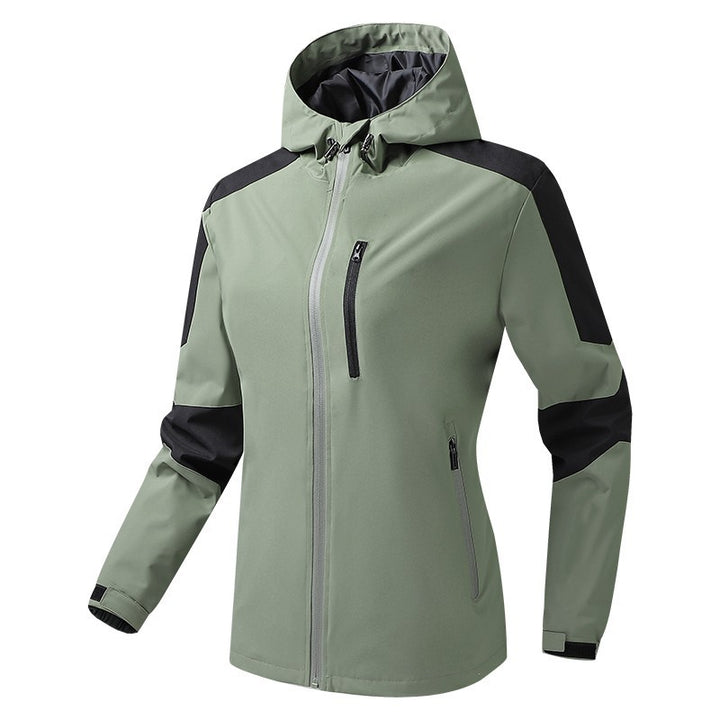 Men's Breathable Softshell-Hardshell Hybrid Jacket with Hood and Waterproof Zipper Pockets Mune Fashion