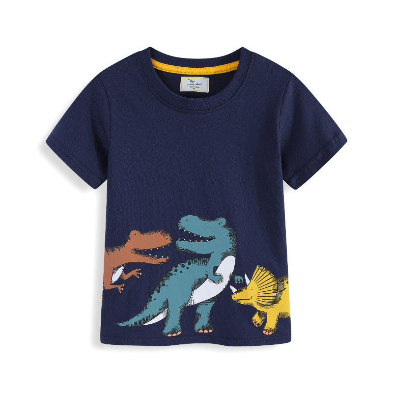 Boys T-shirt with cute dinosaur appliqués Mune Fashion