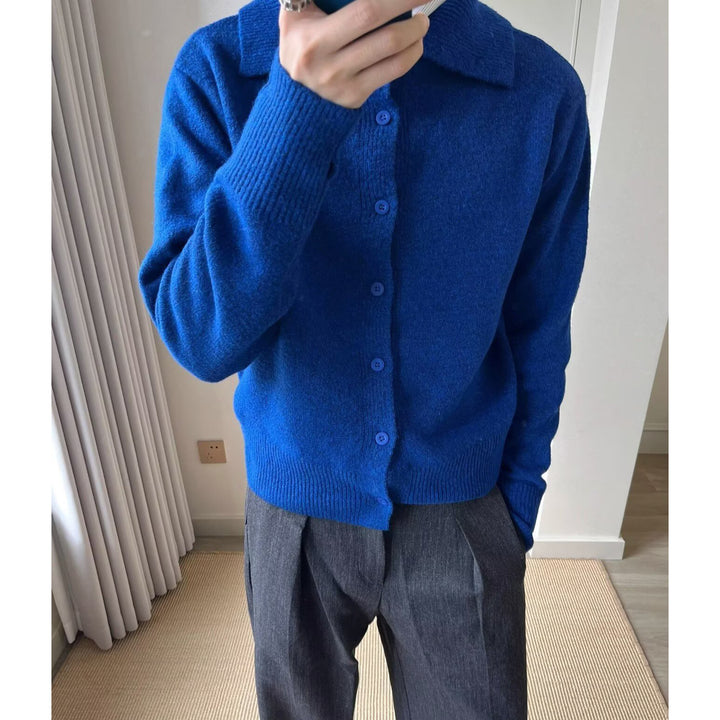 Men's Fashionable Cardigan with Elegant Button Placket Mune Fashion