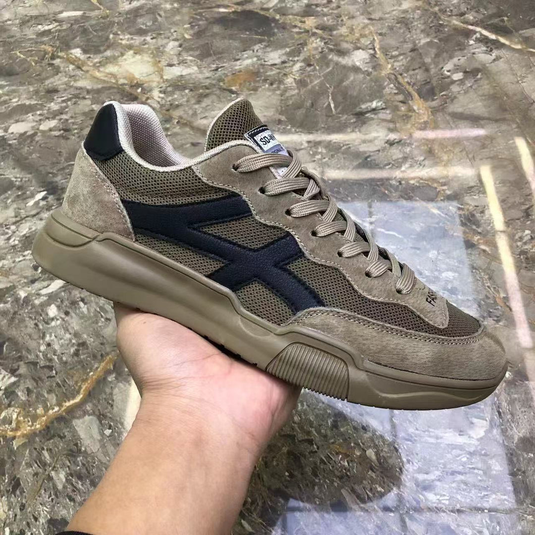Men's Urban Casual Sneaker made of suede and mesh mix with ergonomic cushioning sole Mune Fashion