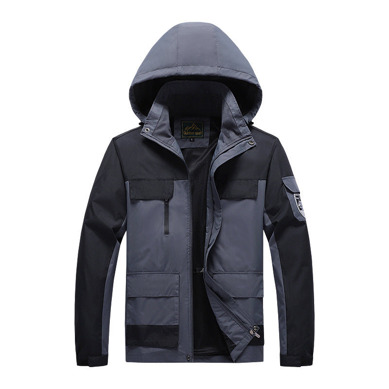 Men's functional jacket with practical hood Mune Fashion 1787797310