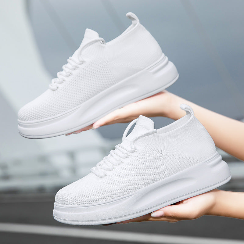 Women's nan elastic knit slip-on sneaker with viscoelastic insole and cushioning platform outsole Mune Fashion