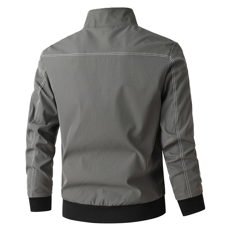 Men's urban minimalist softshell hooded jacket with concealed zipper front Mune Fashion
