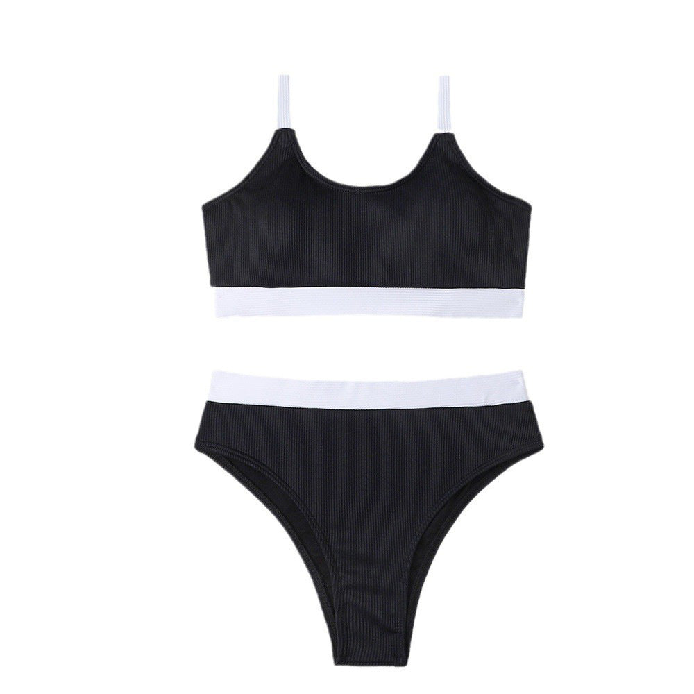Ladies bikini set with sophisticated ribbed design and adjustable straps Mune Fashion