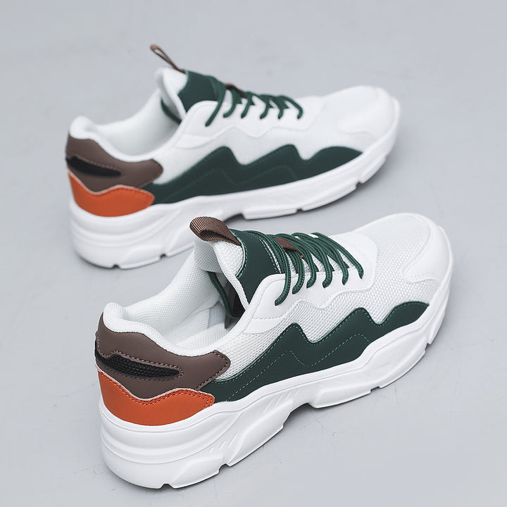 Unisex nan Platform Sneaker with breathable mesh upper material, padded heel cap and profiled rubber sole Mune Fashion