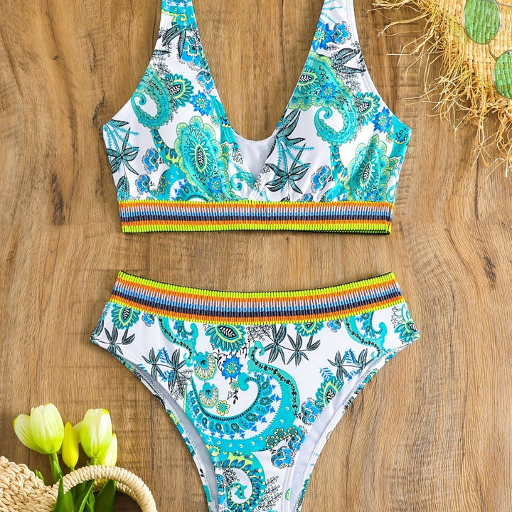 Ladies Bikini Set with fashionable ethnic design Mune Fashion