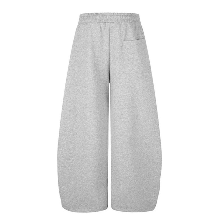 Women's Wide Palazzo Sweatpants with Studded Trim, Comfort Waistband and Hem Drawstring Mune Fashion