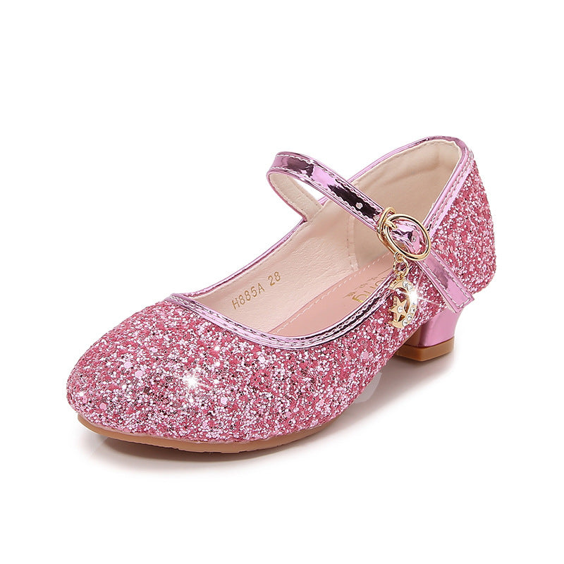 Girls' ballet shoes with adjustable strap and glitter detail Mune Fashion